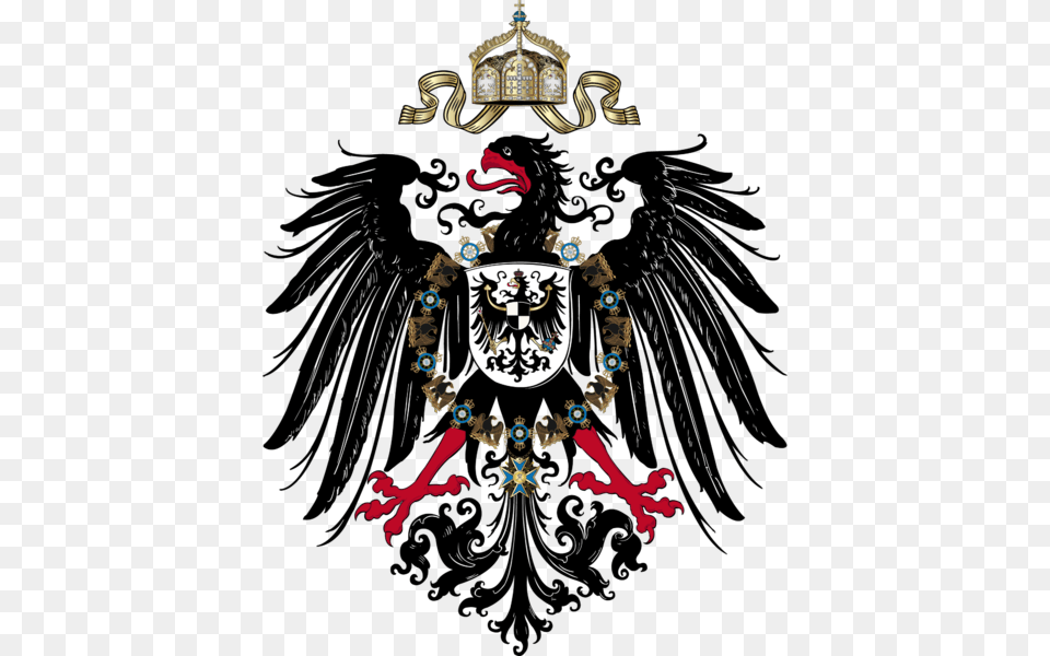 German Eagle Logo German Empire Eagle, Emblem, Symbol, Accessories, Chandelier Free Png Download