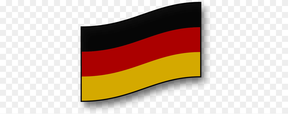German Flag Vector Drawing Bandera Alemana Ondeando, Germany Flag Free Png Download