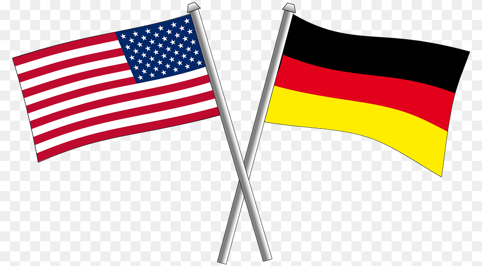 German Germany Friendship Flag Flags America Kina Vs Usa, American Flag Free Transparent Png