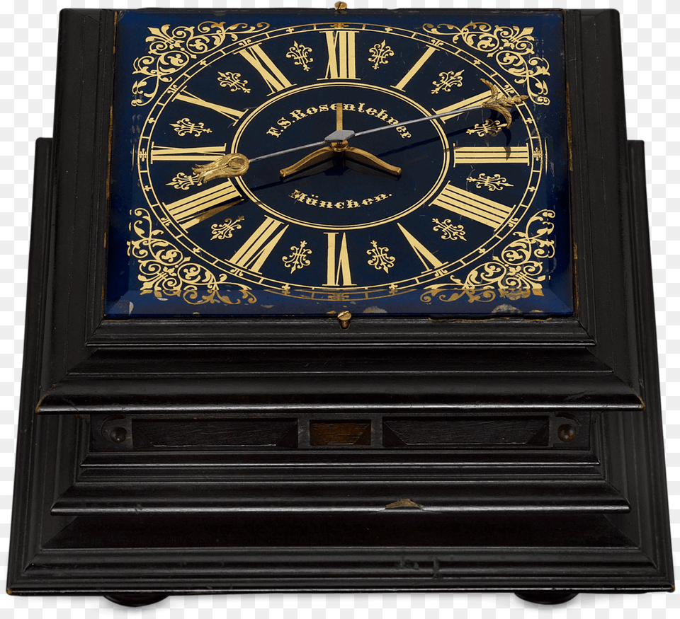 German Horizontal Table Clock Antique, Analog Clock Free Transparent Png