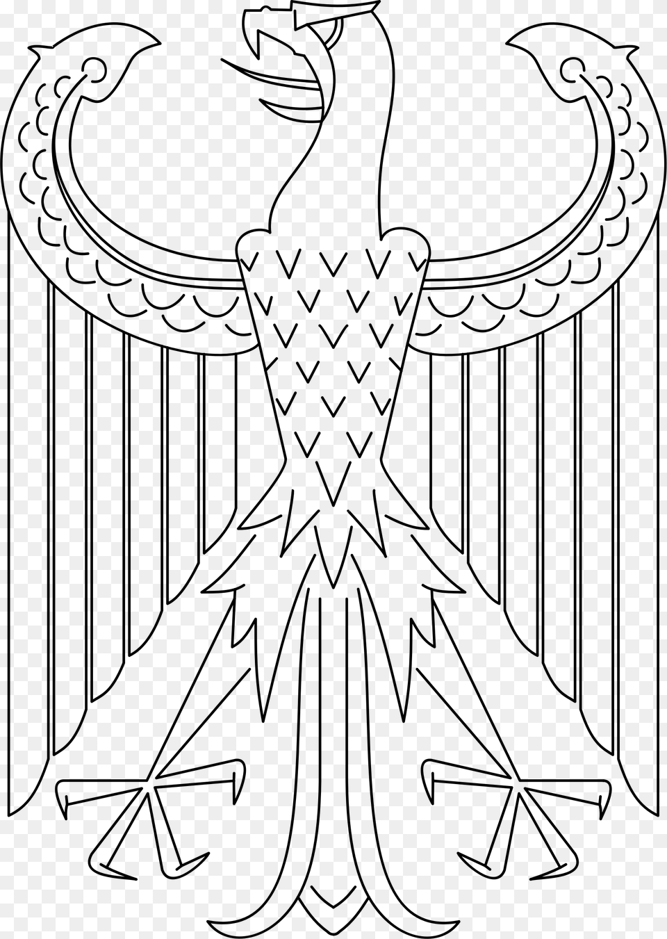 German Imperial Eagle Clip Arts Flag German Empire Coat Of Arms, Gray Png Image