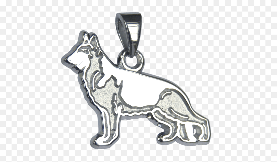 German Shepherd Dog Pendant Akc Shop, Accessories, Silver, Smoke Pipe Png Image