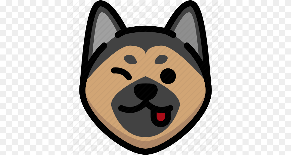 German Shepherd Emoticons, Snout, Animal, Canine, Mammal Free Png