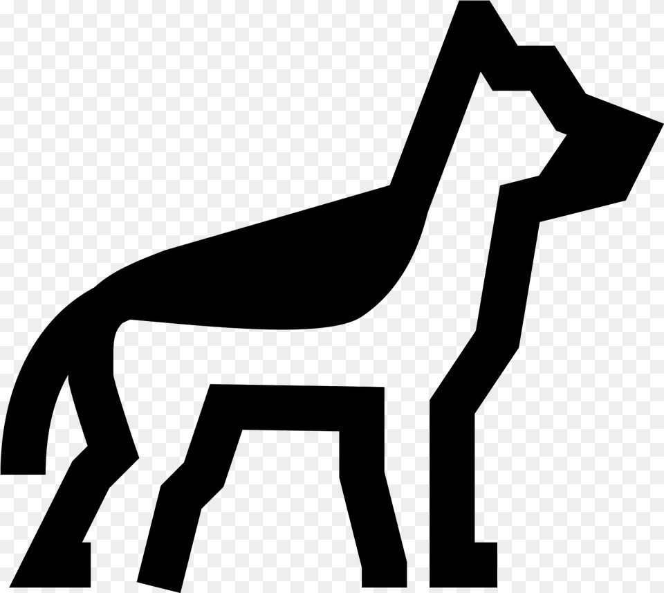 German Shepherd Icon Icon, Gray Png Image