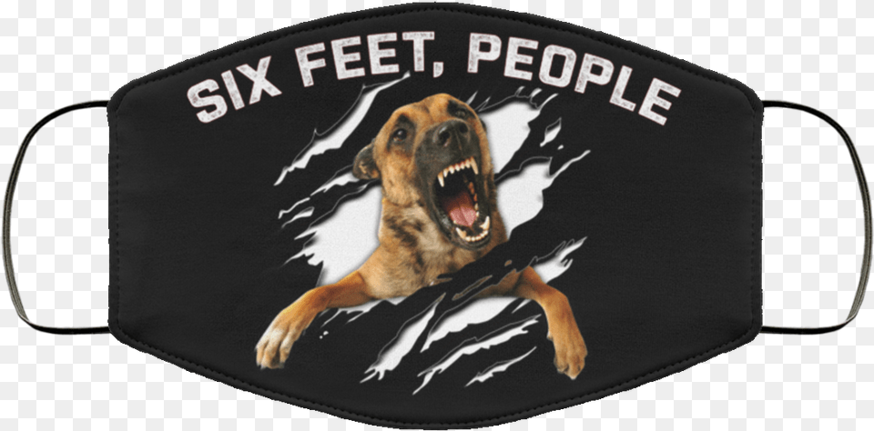 German Shepherd Mask Six Feet People Funny Metallica Face Mask, Animal, Canine, Dog, Mammal Png Image