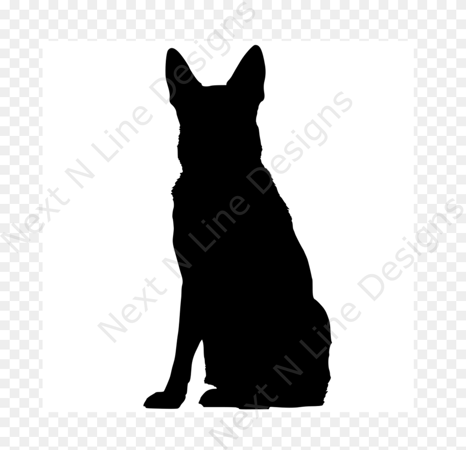 German Shepherd Silhouette Decal Dog, Animal, Cat, Mammal, Pet Free Transparent Png