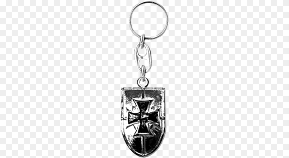 German Shield With Cross Key Chain Keychain, Smoke Pipe, Accessories Free Transparent Png