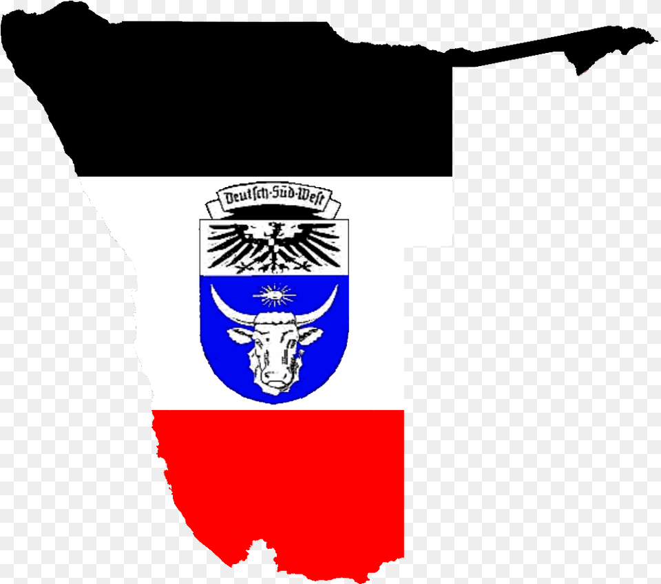 German South West Africa Flag Map German South West Africa Flag, Logo, Emblem, Symbol, Animal Free Png Download