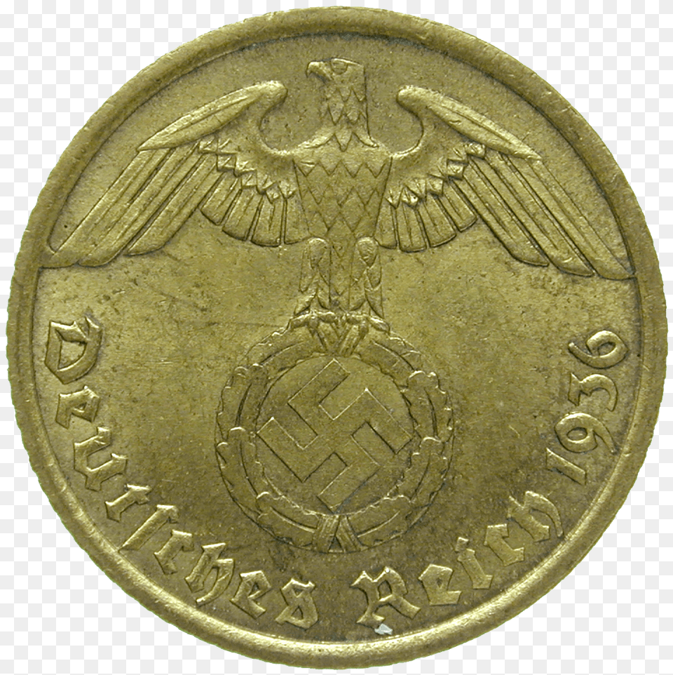 German Third Reich 10 Reichspfennig Coin, Money Png Image