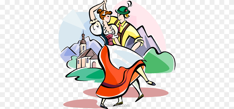 German Traditional Dancers Royalty Free Vector Clip Art, Baby, Person, Book, Comics Png