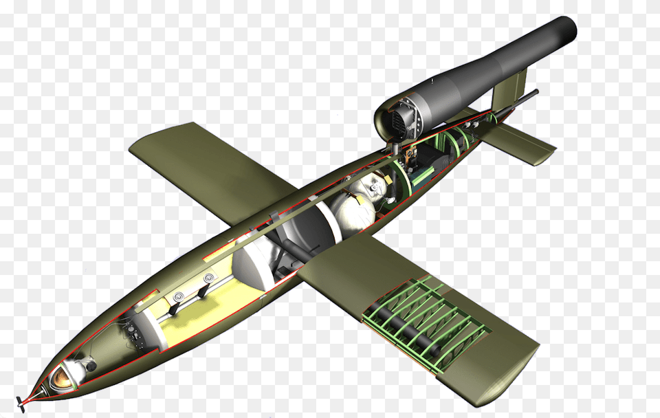 German V1 Flying Bomb, Cad Diagram, Diagram, Aircraft, Airplane Png Image