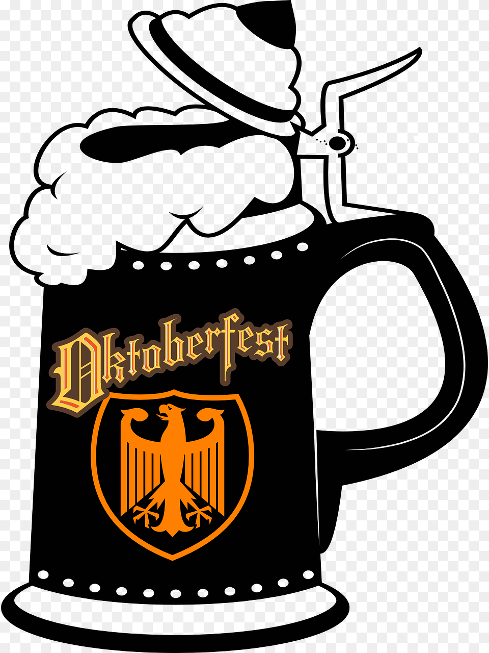 Germany Beer Oktoberfest Alcohol Fall, Logo, Symbol, Emblem, Person Free Png Download