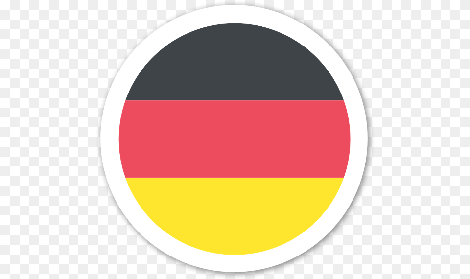 Germany Flag Sticker Circle, Disk Png Image