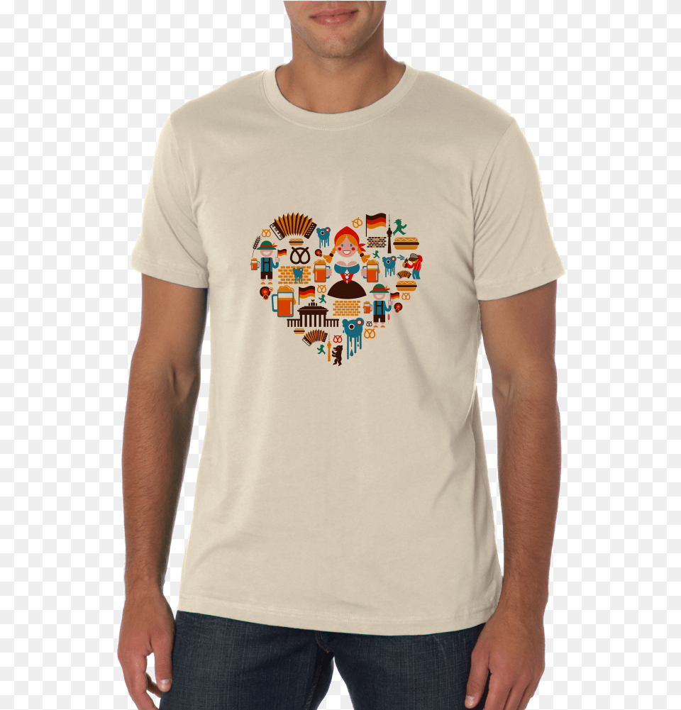 Germany Icon Heart German Love Pride Heritage Icons Cute Unisex, Clothing, T-shirt, Applique, Pattern Free Transparent Png