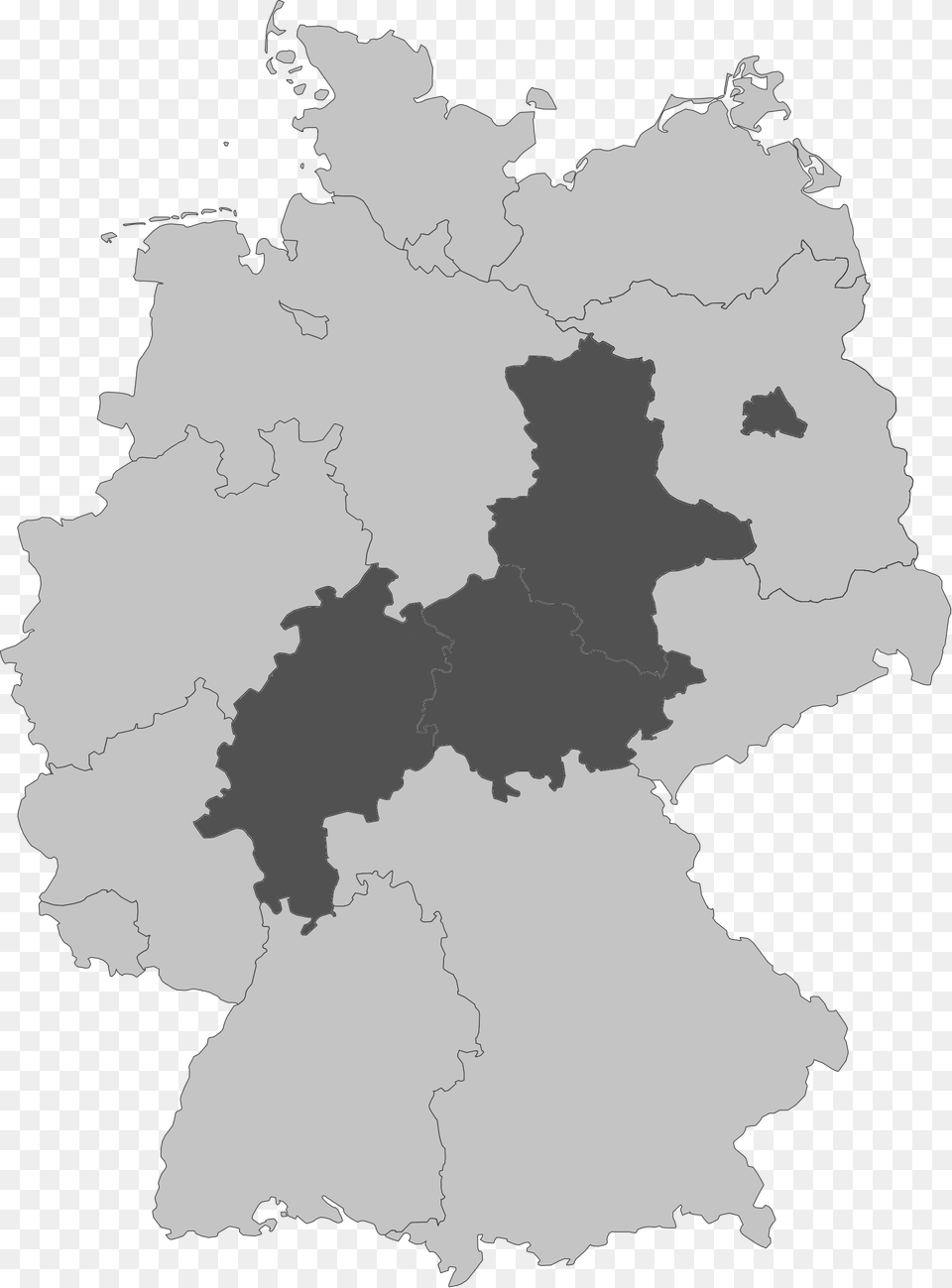 Germany Landlocked, Chart, Plot, Map, Atlas Free Png Download