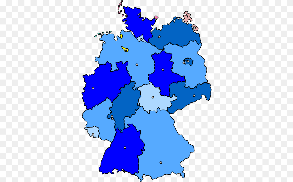 Germany Map Blue Clip Art, Chart, Plot, Atlas, Diagram Free Png