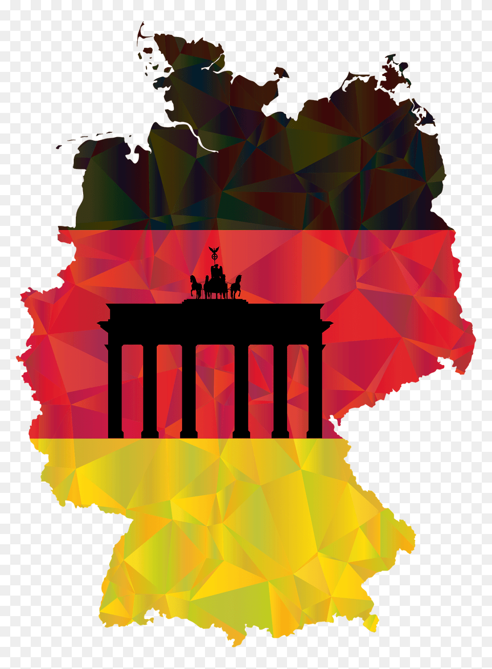 Germany Map Flag 3 Clipart, Art, Modern Art, Person, Architecture Free Png