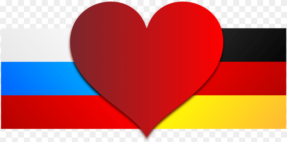 Germany Russia Germany Flag Love Heart Flag Rossii I Germanii, Ping Pong, Ping Pong Paddle, Racket, Sport Free Png