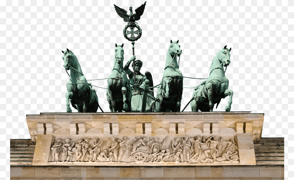 Germany The Brandenburg Gate Monument Berlin Puerta De Brandenburgo Detalles, Archaeology, Art, Person, Male Png Image