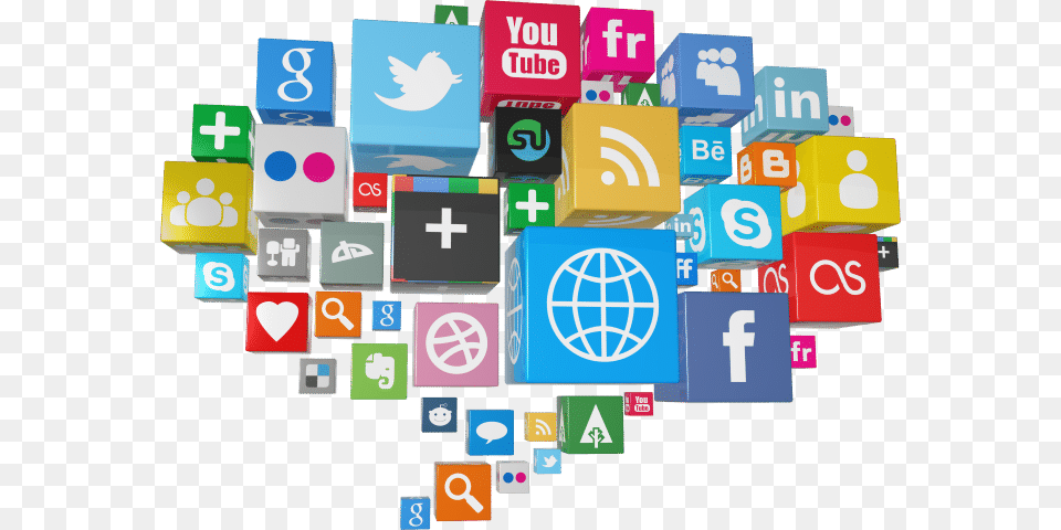 Gesto De Redes Sociais Social Media Cubes, First Aid, Computer, Electronics, Pc Png Image