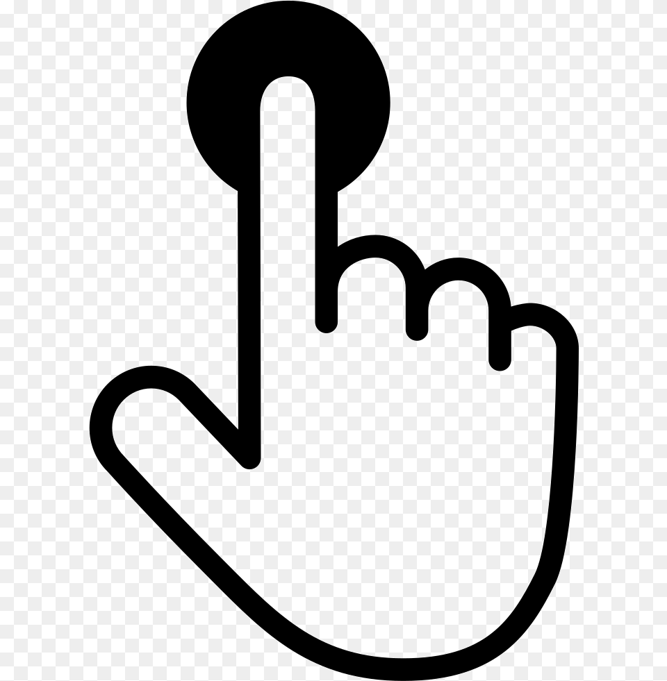 Gesture Click One Finger Swipe Left Icon, Stencil, Clothing, Electronics, Glove Free Png Download