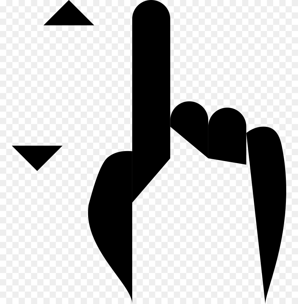 Gesture Drag Up Down, Stencil, Sign, Symbol Png Image