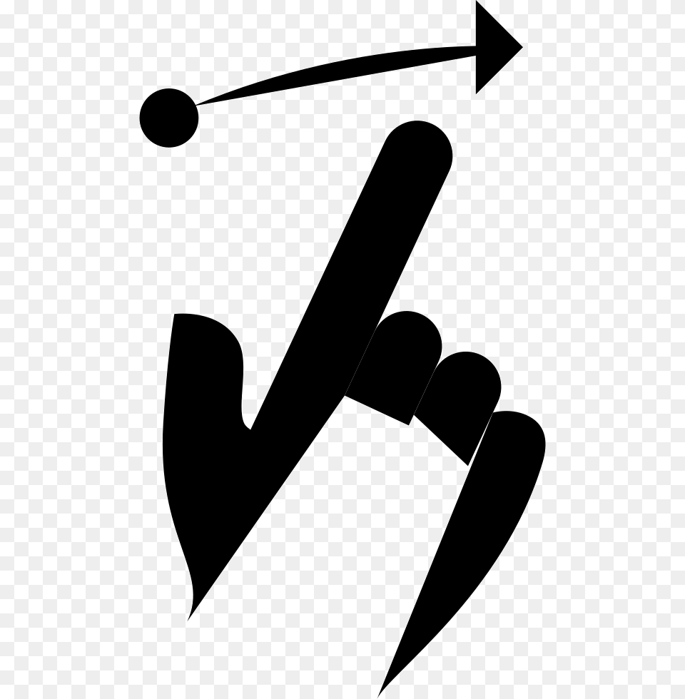 Gesture F Swipe Right, Stencil, People, Person Free Png