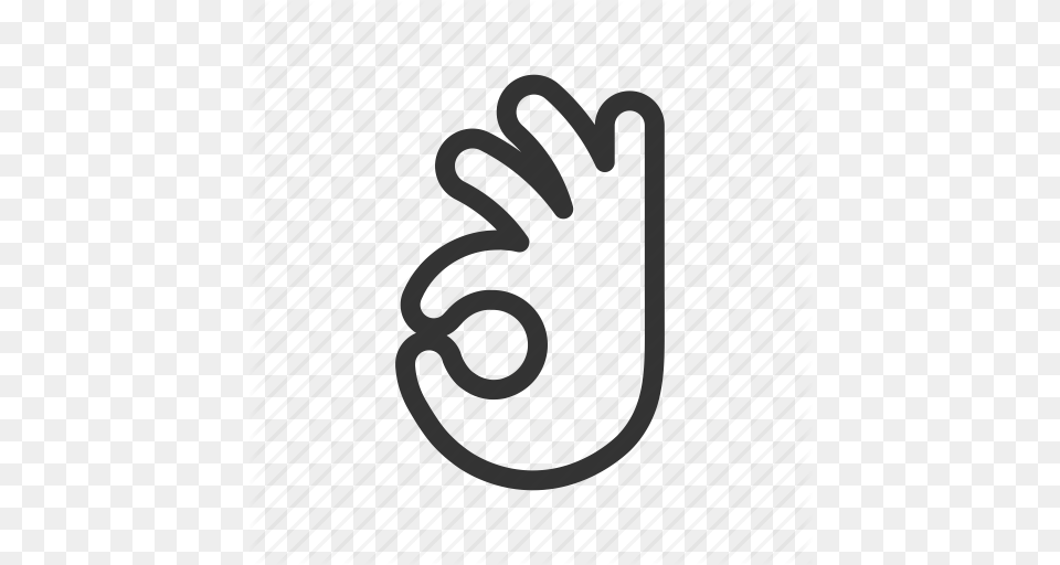 Gesture Hand Nice Ok Okay Well Done Icon, Text, Spiral, Coil Png