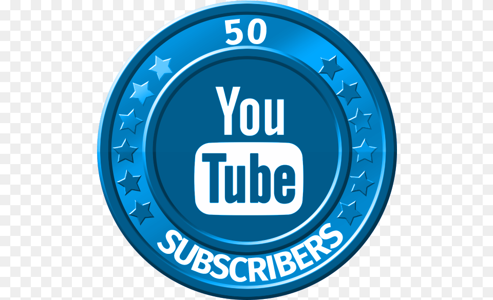 Get 50 Youtube Subscribers Youtube 50 Subs, Logo, Disk, Symbol Free Transparent Png