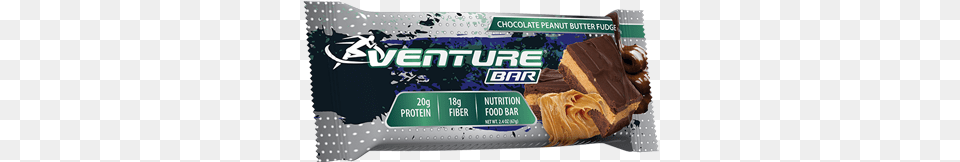 Get A Venture Health Bar Venture Bars 12 Bars Chocolate Peanut Butter Fudge, Food, Sweets Png Image