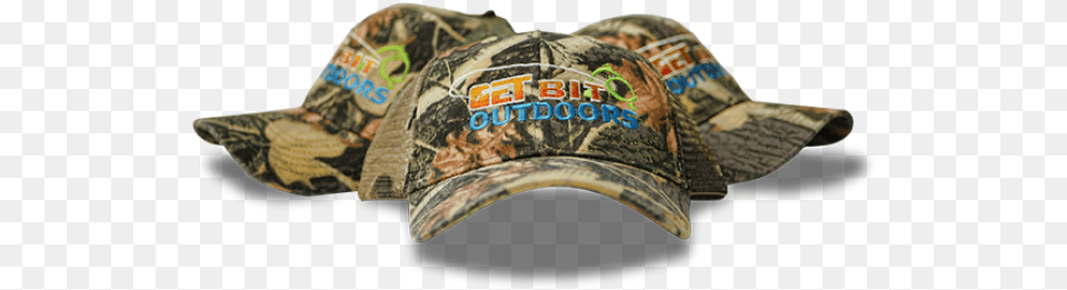 Get Bit Camo Mesh Hat Baseball Cap, Baseball Cap, Clothing, Animal, Fish Png