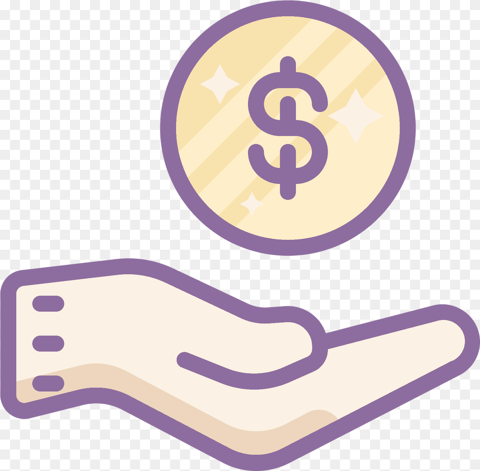 Get Cash Icon Save Money Purple, Text, Symbol, Number Free Transparent Png