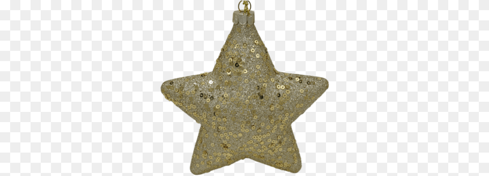 Get Gold Glitter Star Christmas Ornament In Mi Sparkly, Star Symbol, Symbol, Adult, Bride Free Png
