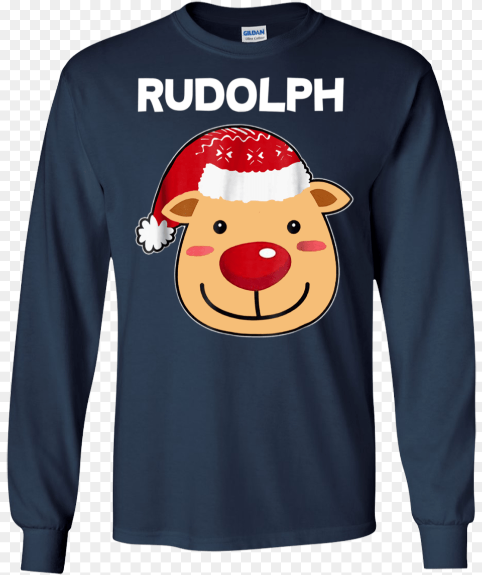 Get Here Santa Reindeer Rudolph Shirt Matching Christmas Trump Thanksgiving Shirt, Applique, Clothing, Long Sleeve, Pattern Free Transparent Png
