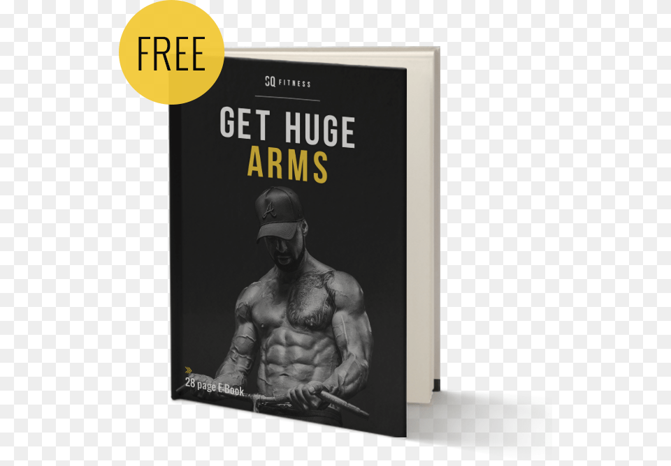 Get Huge Armsclass Ebook Bg Bodybuilding, Publication, Book, Person, Man Png Image