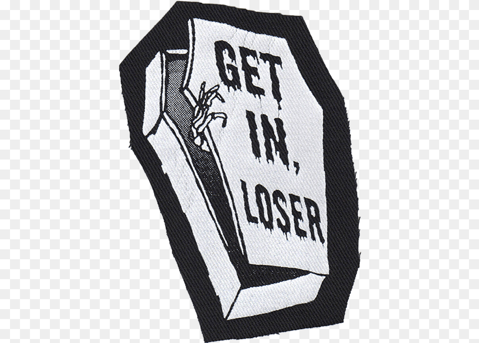 Get In Loser Patch Emblem, Adult, Male, Man, Person Png