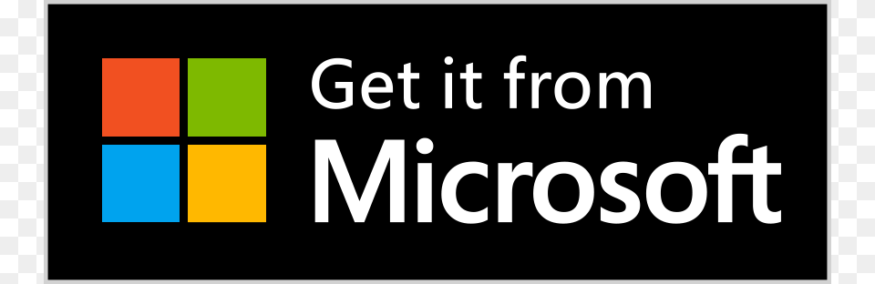 Get It From Microsoft Badge, Logo, Scoreboard, Text Free Transparent Png