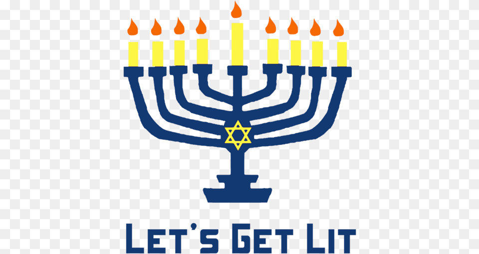 Get Lit Menorah Hanukkah Hanukkah, Festival, Hanukkah Menorah, Candle, People Free Transparent Png