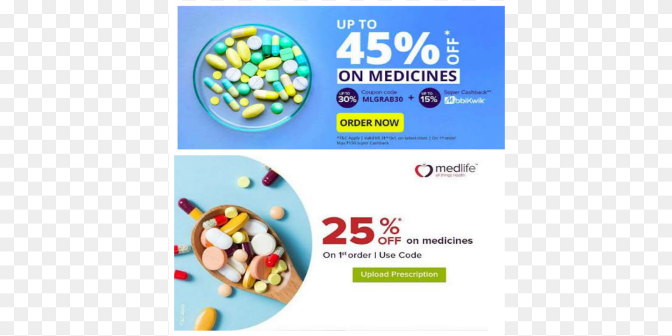 Get Medicine Home Upto 50 Discount Medlife Coupon Code, Medication, Pill Free Transparent Png