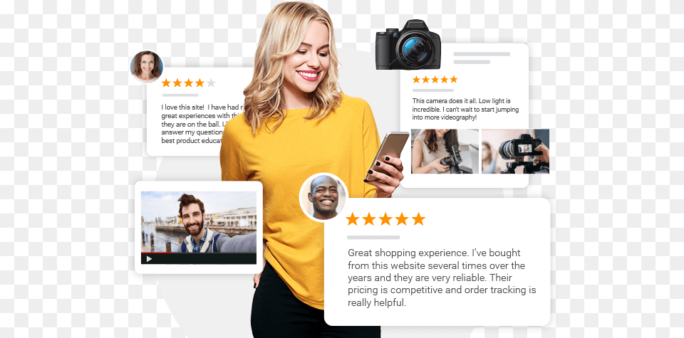 Get More Google Seller Ratings And Product Reviews Mirrorless Camera, Adult, Photography, Person, Woman Png Image