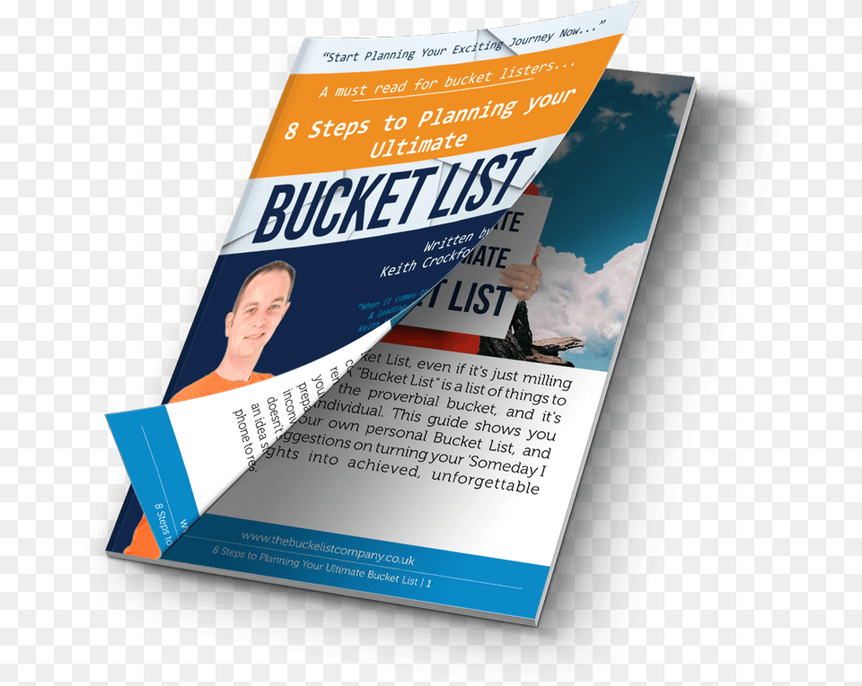 Get My 8 Step Guide To Writing 39your39 Ultimate Bucket Flyer, Advertisement, Poster, Adult, Male Png