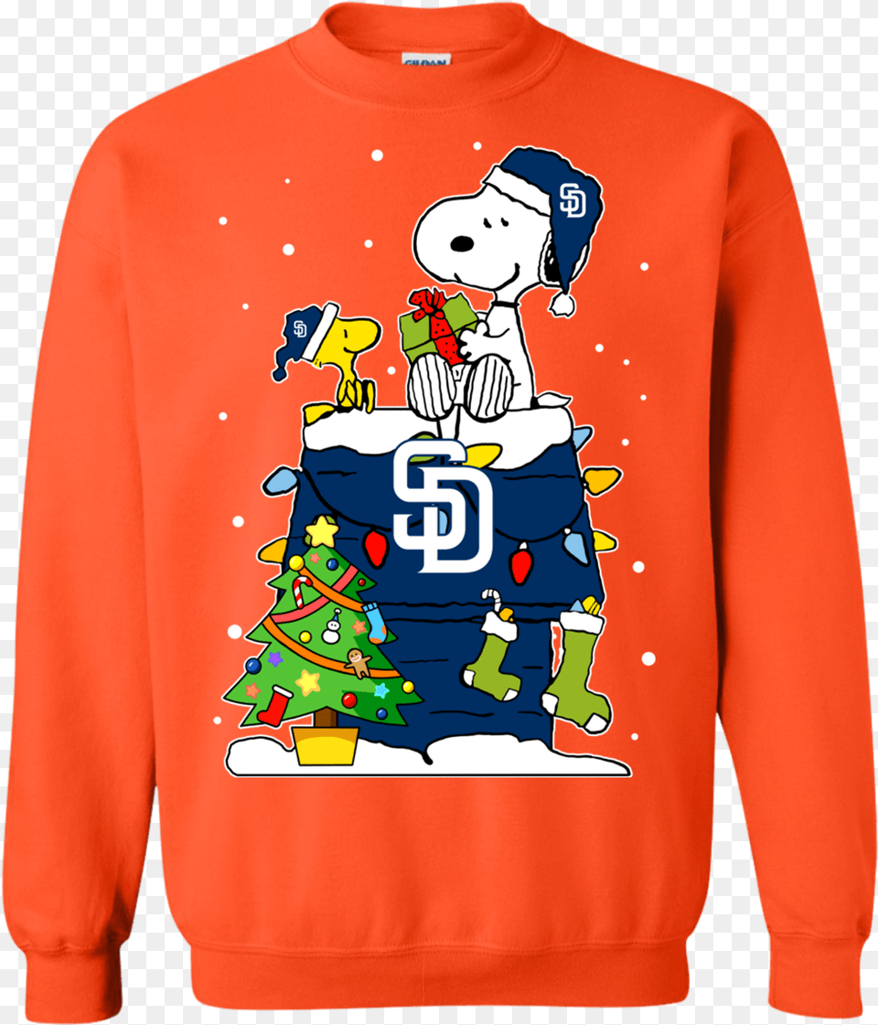 Get Now San Diego Padres Snoopy Ugly Christmas Sweaters Sweatshirt, Clothing, Sweater, Knitwear, Hoodie Free Png