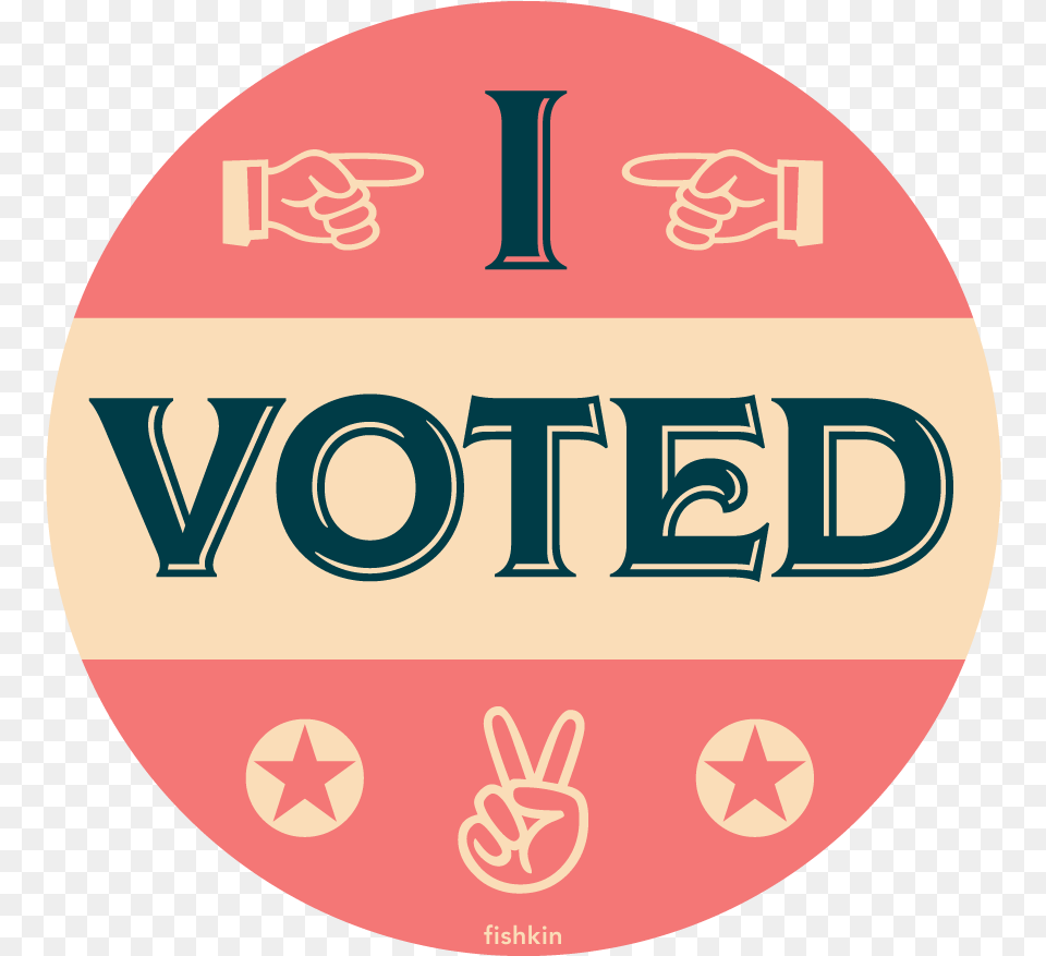 Get Out The Vote Free Sticker Great Design Peace Love, Badge, Logo, Symbol, Disk Png Image