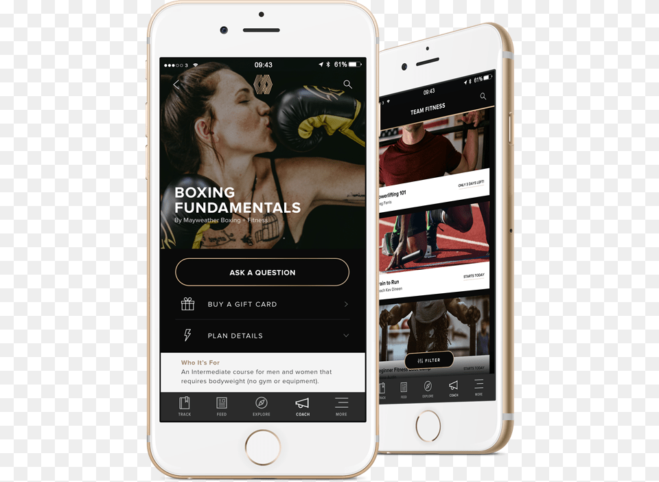 Get Personalized Training Plans Created By Floyd And Iphone, Adult, Phone, Person, Mobile Phone Free Png Download