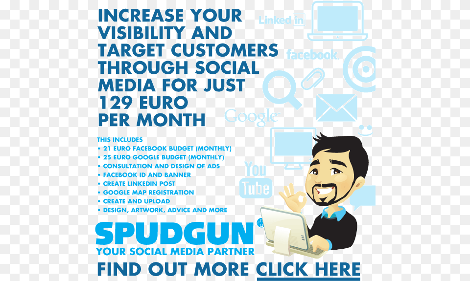 Get Social Advert Cartoon, Advertisement, Poster, Baby, Person Free Png