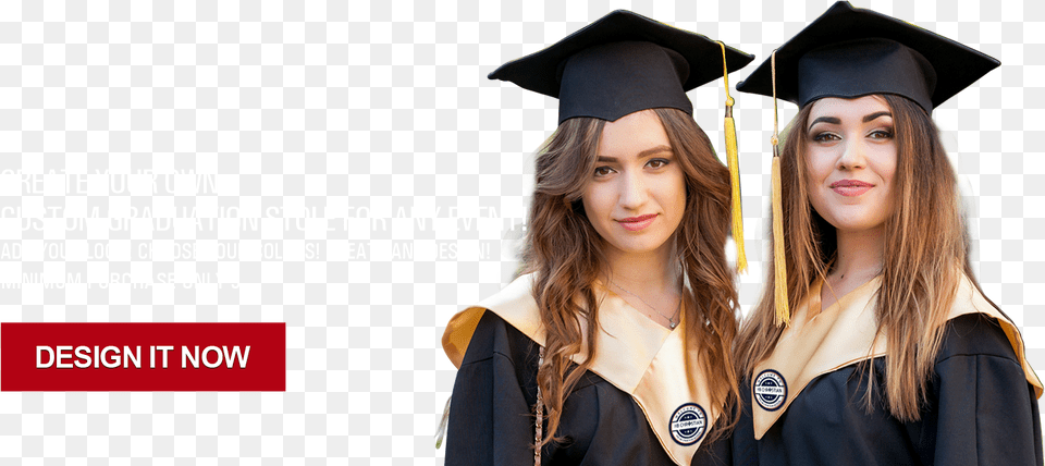 Get Started Designs Your Custom Graduation Stoles Stoles Graduation, Female, Girl, People, Person Free Png
