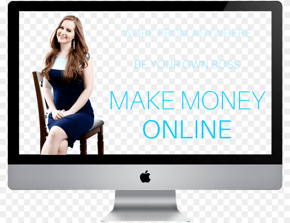 Get Started Making Money Online New York Times Banner Ad, Adult, Screen, Person, Monitor Free Png Download