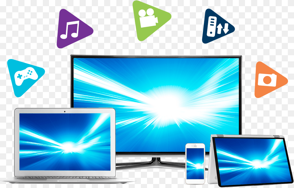 Get The Best Connection With Gig Speed Internet Graphic Design, Computer, Pc, Monitor, Screen Free Png Download