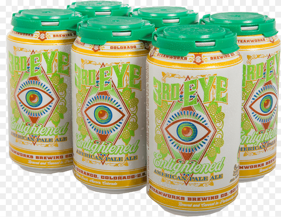 Get Third Eye Pale Ale To Go In A Six Pack Or Growlers Caffeinated Drink, Alcohol, Beer, Beverage, Lager Free Png Download