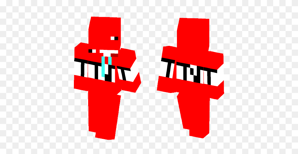 Get Tnt Man Minecraft Skin For Superminecraftskins, First Aid, Logo, Symbol Free Transparent Png